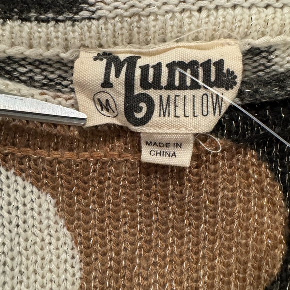 Show Me Your Mumu Mellow Bonfire Oversized Sweater in S’more Cheetah Metallic - Picture 6 of 9